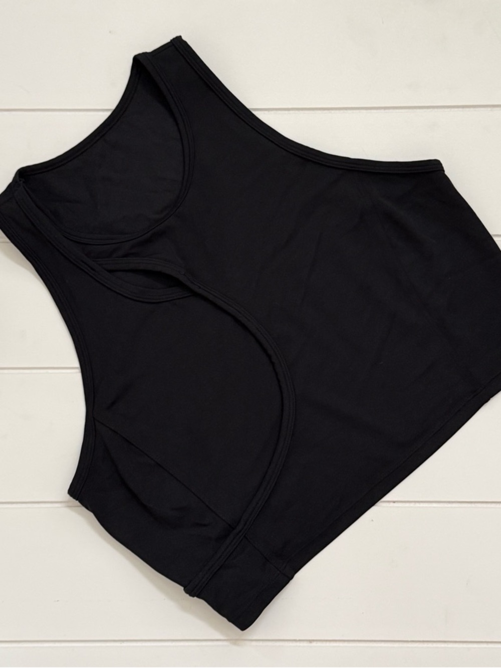 Lululemon Aligned Angles Black Cropped Tank Top
